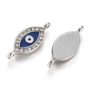 Evil Eye Rhinestone Link Connector