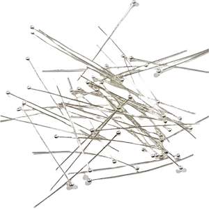 Womenswear: 50pc 4cm Silver Ball Head Pins