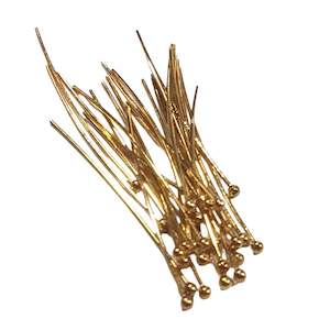 Womenswear: 50pc 4cm Dark Gold Ball Head Pins