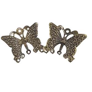 Womenswear: 10pc Bronze Butterfly Link Connectors