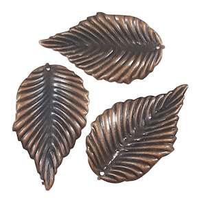 10pc Copper Leaves