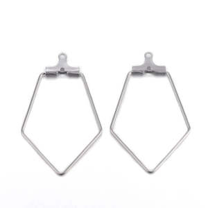 Womenswear: 10pc Stainless Steel Hoop Finding