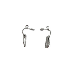 Womenswear: 2pc Silver Clip On Earring Components