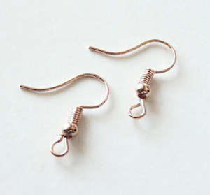 Womenswear: 50pc Rose Gold Plated Earring Hooks