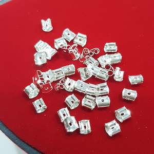 Womenswear: 50pc Silver Plated Earring Backs