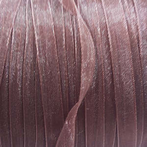 6mm Dark Red Organza Ribbon x10m