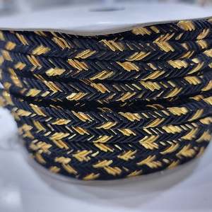 Womenswear: Black and Gold Braided Trim