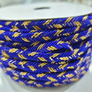 Womenswear: Blue and Gold Braided Trim