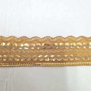 Gold sequinned Trim with waves