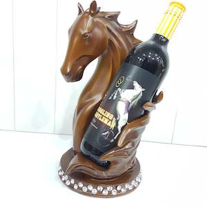 Womenswear: Jeweled Horse Wine Holder