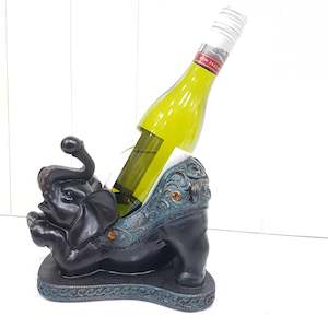 Jewelled Elephant Wine Holder