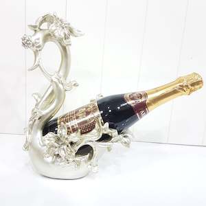 Silver Swan Wine Holder