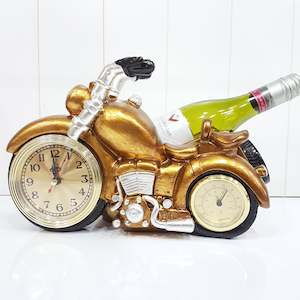 Womenswear: Motorcycle Clock Wine Holder