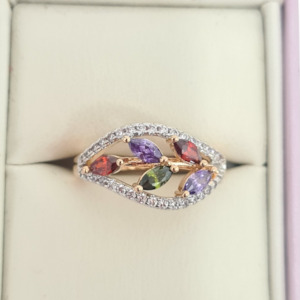 Womenswear: Multi Colour CZ Ring