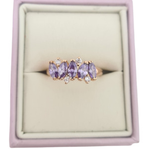 Womenswear: Purple CZ Ring