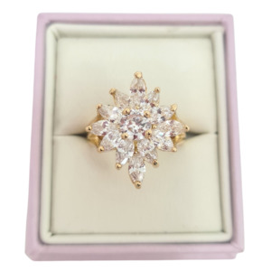 Statement CZ Cocktail Ring