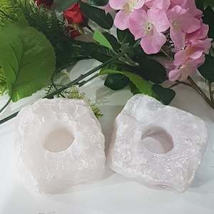 Womenswear: Rose Quartz Candle Holder