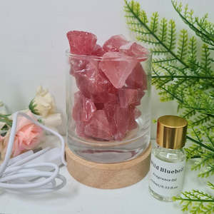 Strawberry Quartz Diffuser & Lamp Holder Gift Set