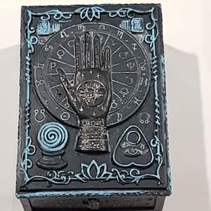 Womenswear: Blue Palmistry Box