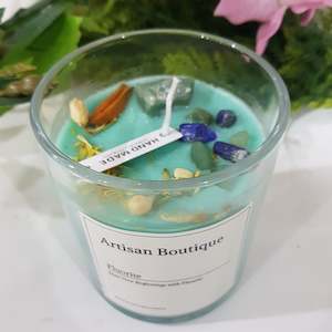 Womenswear: Handmade Fluorite Crystal Jasmine Infused Candle