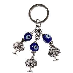 Womenswear: Tree Of Life Evil Eye Keyring