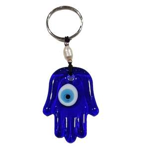 Hamsa Hand Evil Eye Keychain