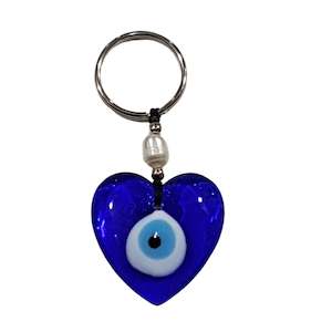 Womenswear: Heart  Evil Eye Keychain