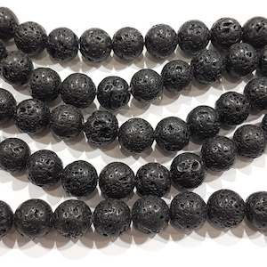 Womenswear: 38pc 10mm Lava Beads