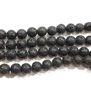 45pc 8mm Lava Beads