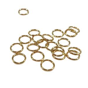 6mm 18k Gold Plated Jump Rings