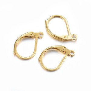 Womenswear: 10pc 24k GP Leverback Earring Hooks