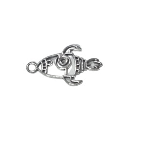 Womenswear: Silver Rocket Charm for Epoxy Resin Making