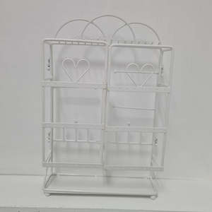 Womenswear: White Heart Jewellery Display Stand