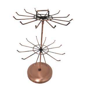 Womenswear: Copper Spinning Jewellery Display