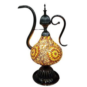 Turkish Mosaic Teapot Lamp