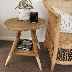 Woven Round Side Table