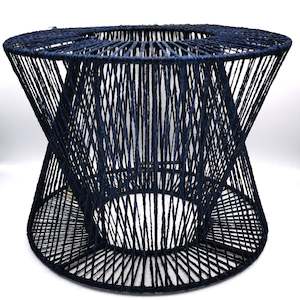 Criss-Cross Lamp Shade - Indigo