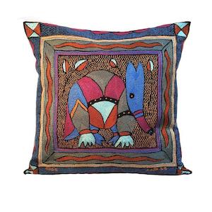 Embroidered Cushion - 45x45cm