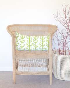 Becky Leaf Lime - Cushion Cover