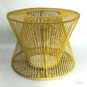 Criss-Cross Lamp Shade - Mustard