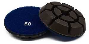 STD series 75 mm wet/dry resin machine floor pads.