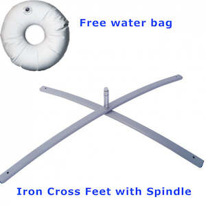 Heavy-duty Cross Flag Base + Weight Bag