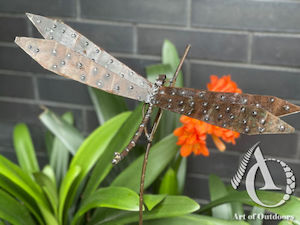 Dragonfly on a Stem - Medium