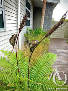 Creative art: Field Mouse (on a wheat stalk)