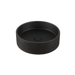 Bathroom and toilet fitting: ARUVO™ ACOVI Concrete Travertine Countertop Basin Matte Black