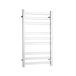 ARUVO™ EVOLVE Heated Towel Rail 9 Flat Square Bar Chrome