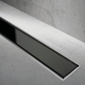 ARUVO™ LINEAR Shower Channel Drain Jet Black Size Options