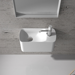 ARUVO™ ENKØ NARROW Composite Stone Wall-mounted Basin