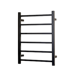 ARUVO™ URBANE Heated Towel Rail 6 Square Bar W500 Matte Black