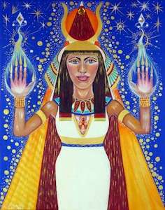 Lady Hathor Art Print